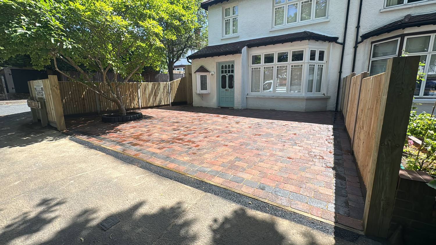 A block-paved driveway by T & R Paving